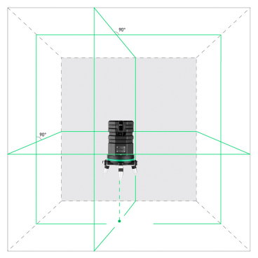 Профессиональный лазерный уровень ADA 6D Servoliner GREEN с калибровкой (Зеленый луч) Арт. А00622К_7