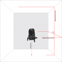 Автоматический линейный лазерный нивелир ADA 2D Basic Level Арт. А00239