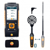 Комплект Testo 440 dP для вентиляции с Bluetooth крыльчаткой 100мм (0635 9431),зондом-крыльчаткой 16 мм (0635 9570), зондом влажности и температуры Арт. 0563 4410